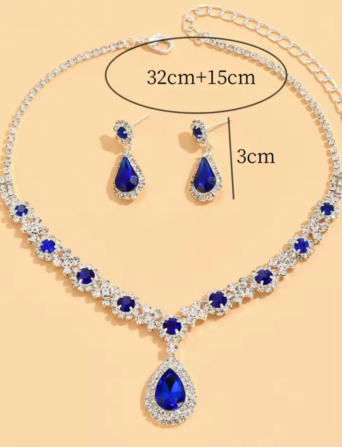 Sariyn | Elegante conjunto de joyas en forma de gota