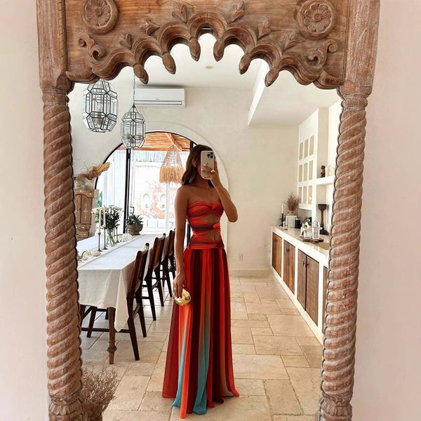 MARGARITA | VESTIDO MAXI DEGRADADO SIN MANGAS