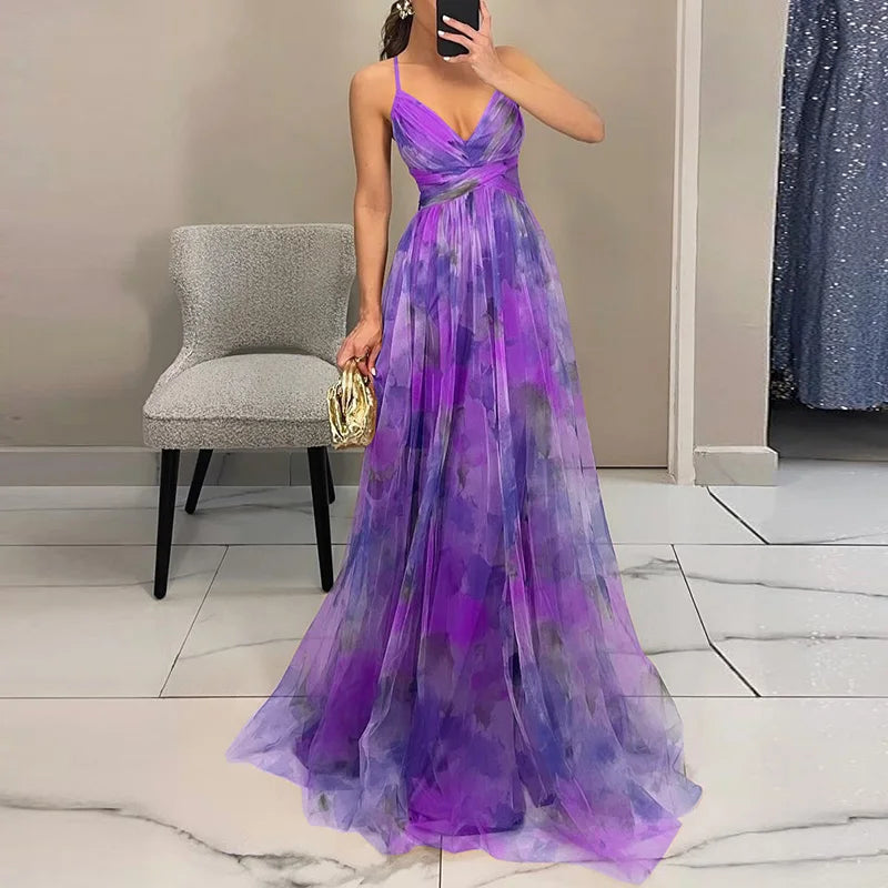 VESTIDO MAXI FLORAL FLUIDO