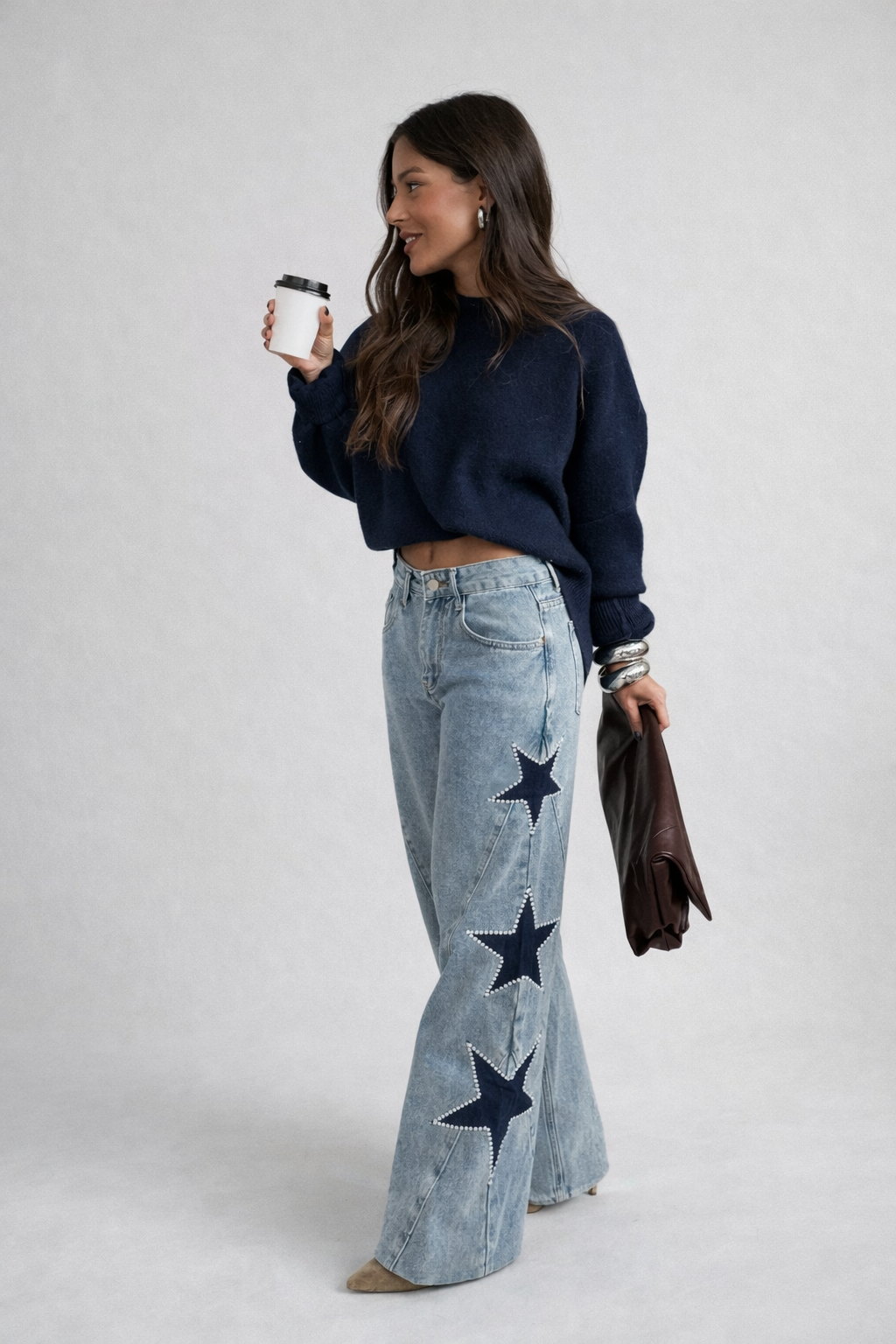 Milana Casual rectos de estrellas