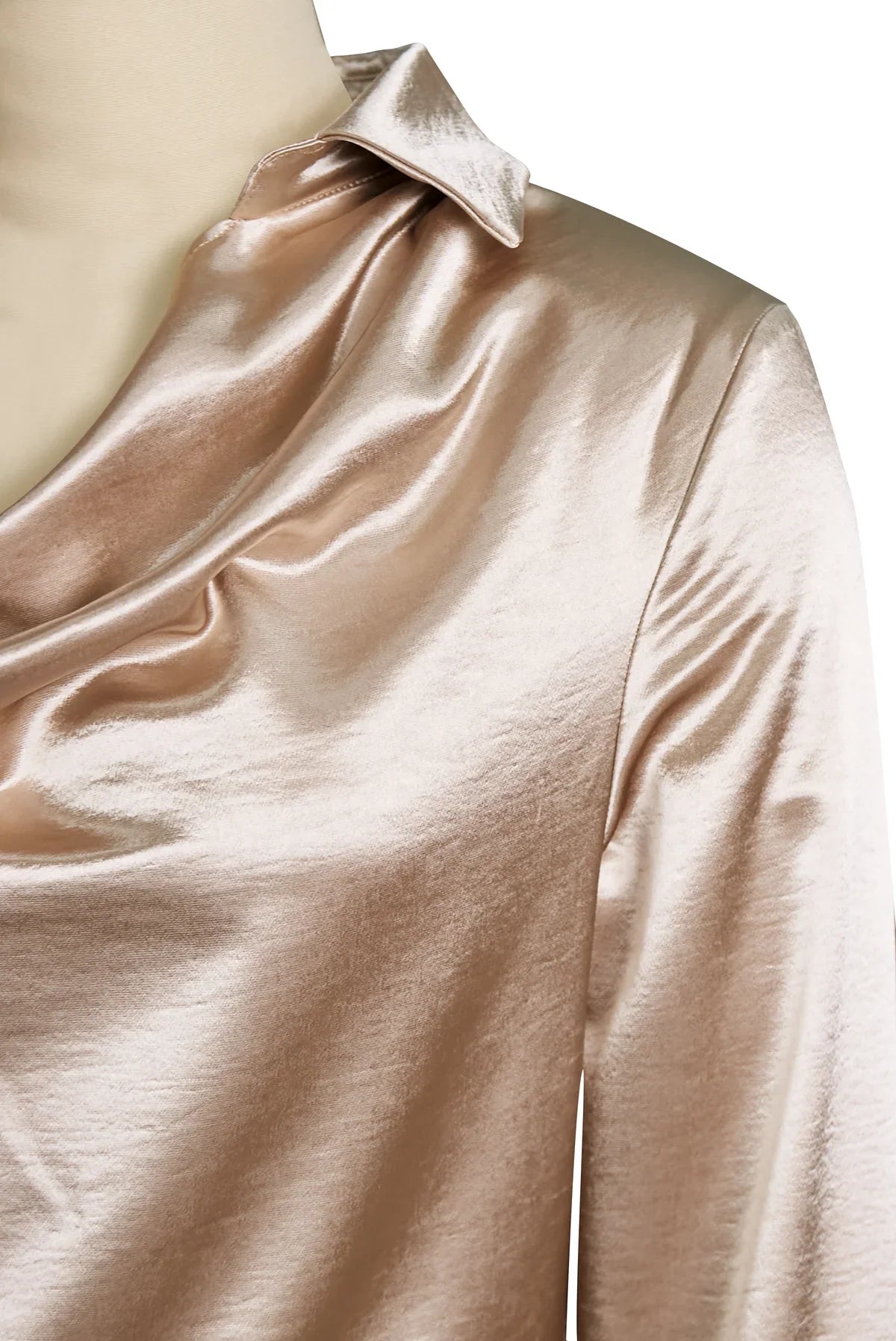 Ester | Blusa elegante con cuello drapeado
