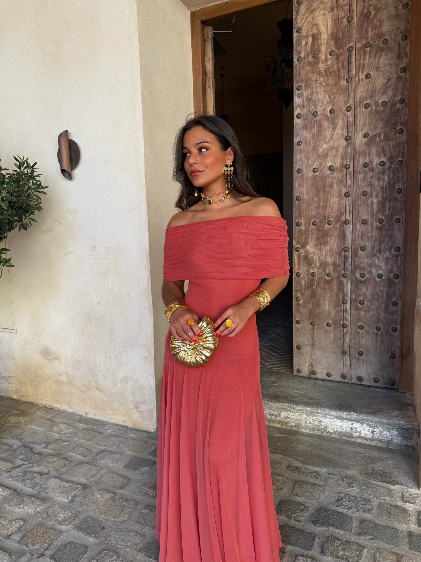 Alba Coral | Vestido fluido
