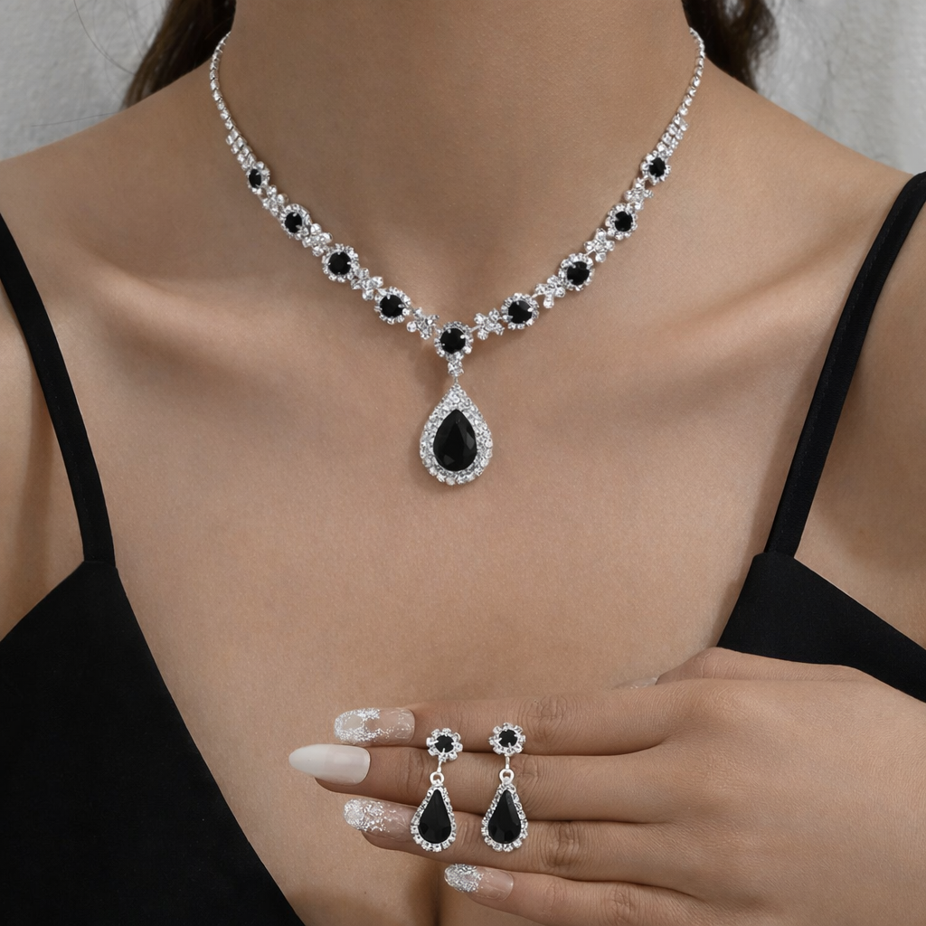 Sariyn | Elegante conjunto de joyas en forma de gota