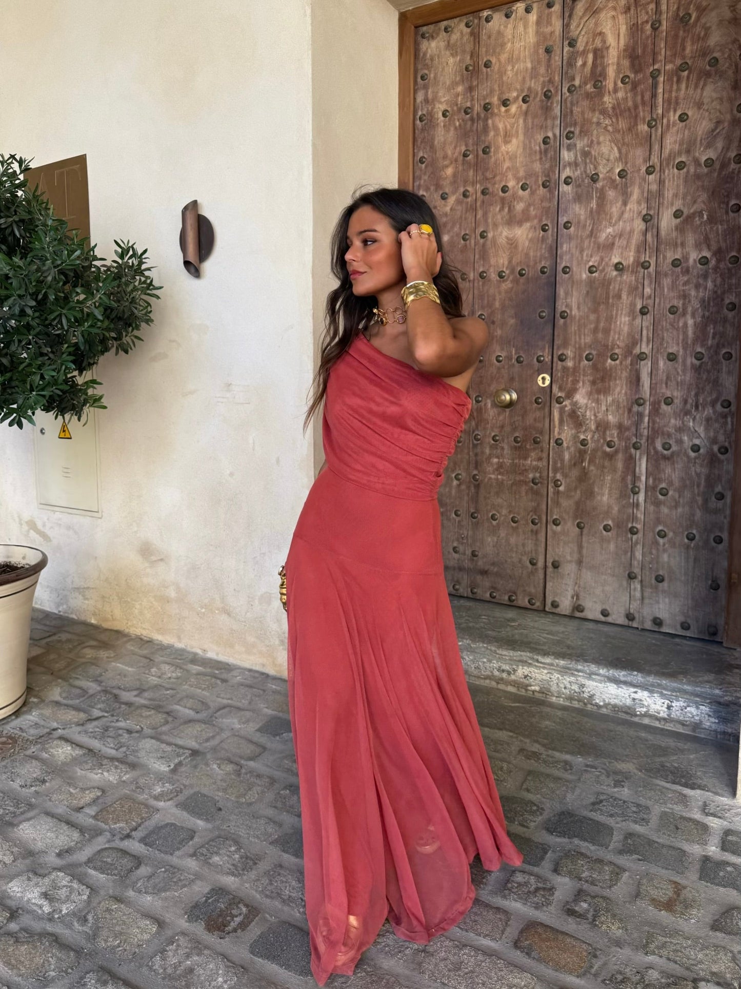 Alba Coral | Vestido fluido