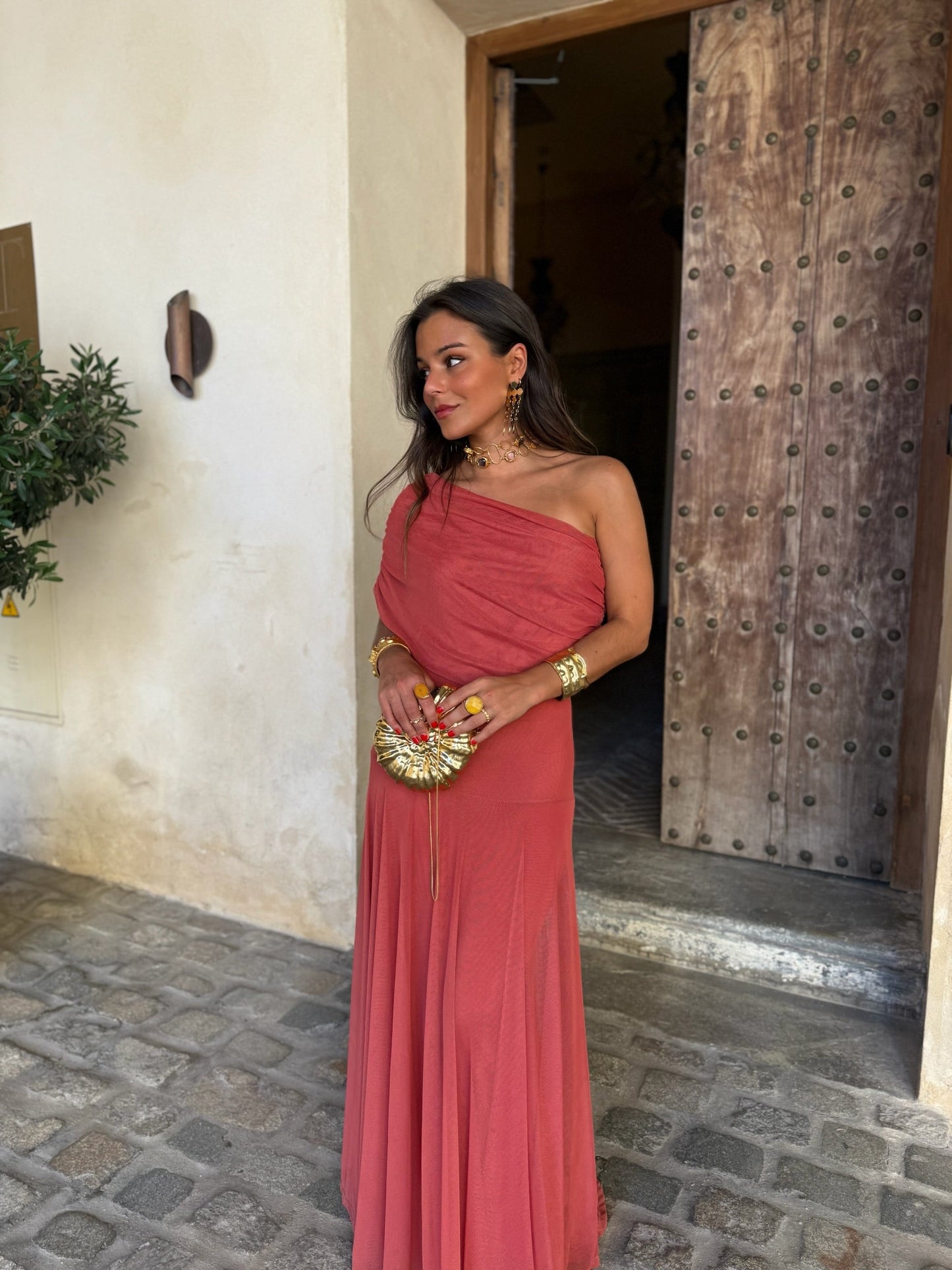 Alba Coral | Vestido fluido