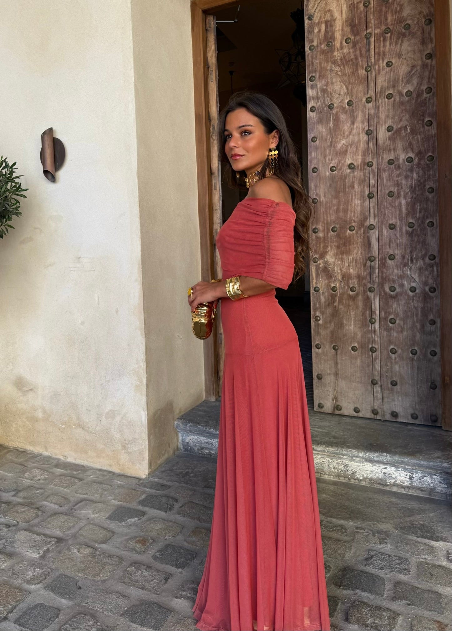 Alba Coral | Vestido fluido