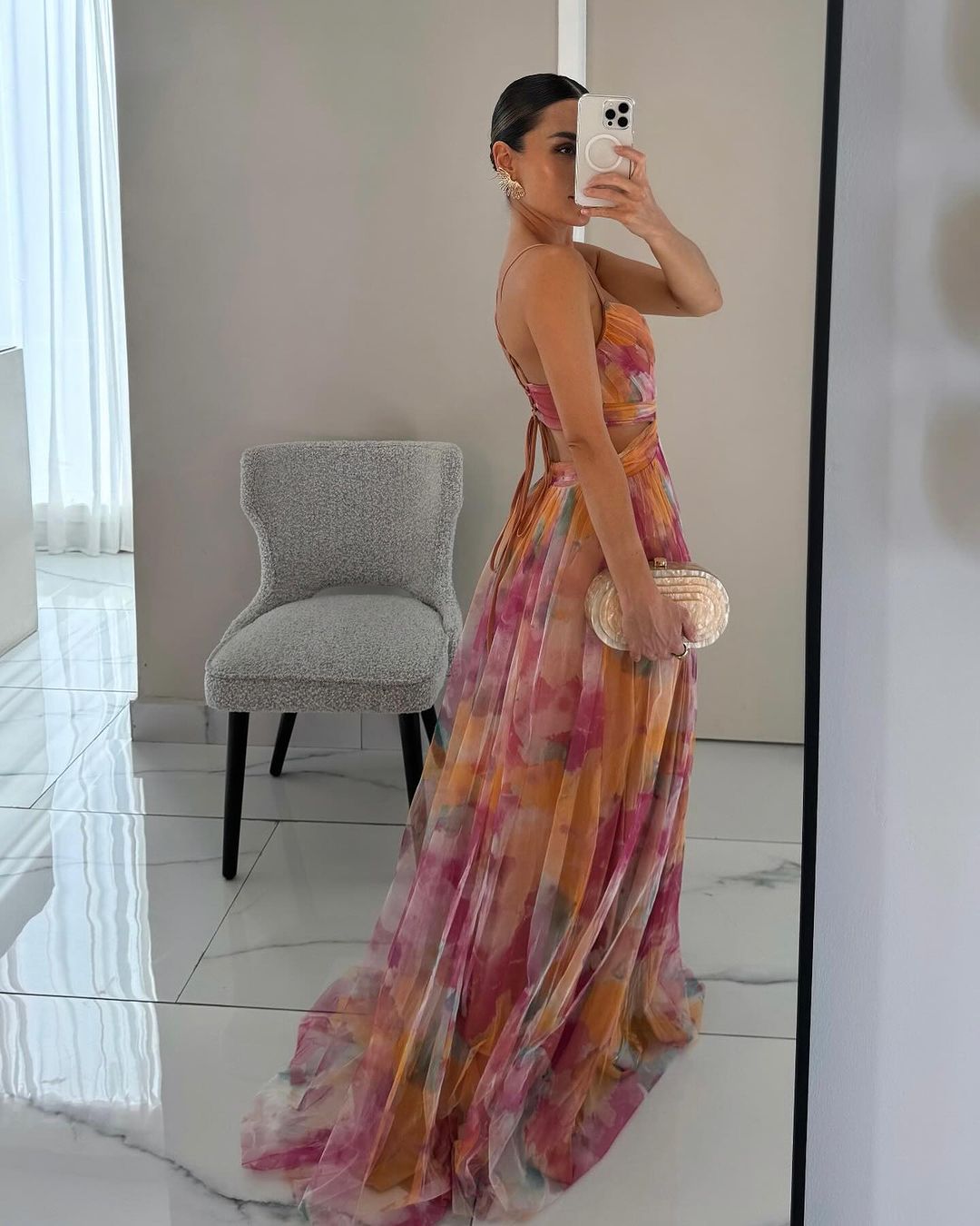 VESTIDO MAXI FLORAL FLUIDO