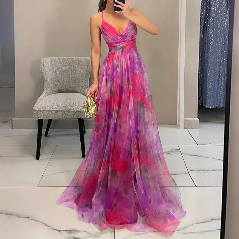VESTIDO MAXI FLORAL FLUIDO