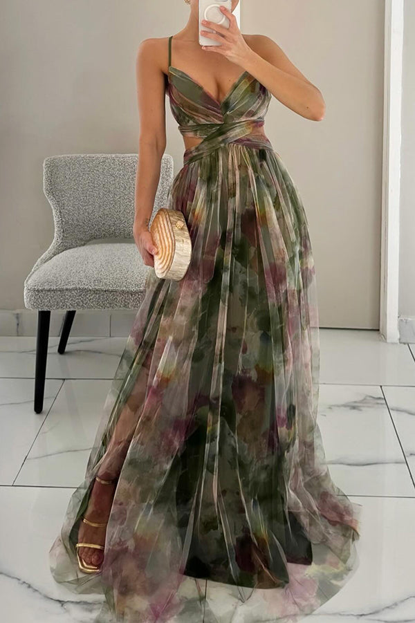 VESTIDO MAXI FLORAL FLUIDO