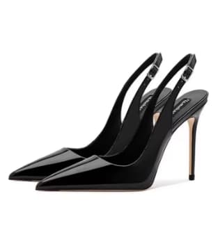 VIXEN | Tacones de aguja charol con tobillera ajustable