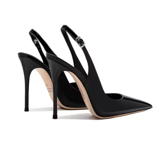 VIXEN | Tacones de aguja charol con tobillera ajustable