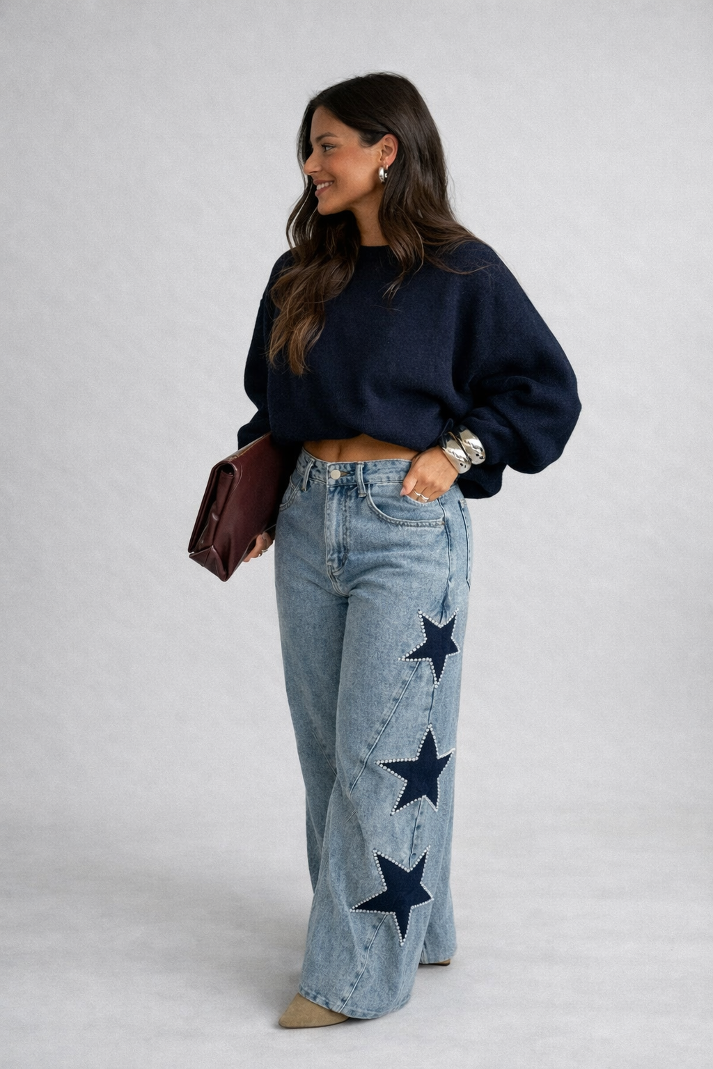 Milana Casual rectos de estrellas