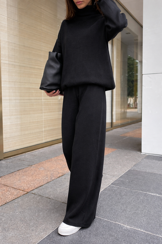 MARA| CONJUNTO PUNTO LISO CASUAL HOLGADO
