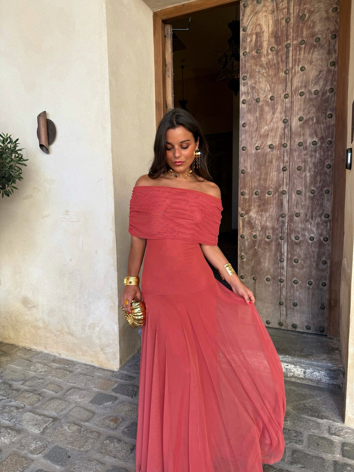 Alba Coral | Vestido fluido