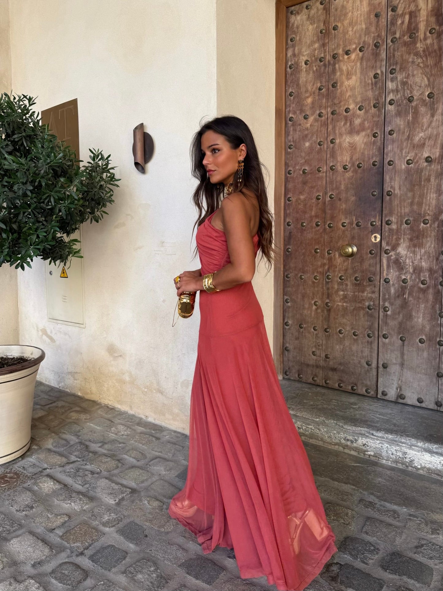 Alba Coral | Vestido fluido