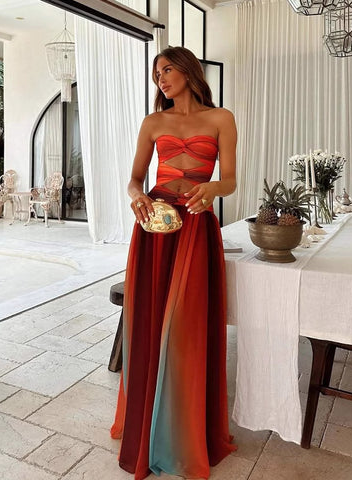 MARGARITA | VESTIDO MAXI DEGRADADO SIN MANGAS