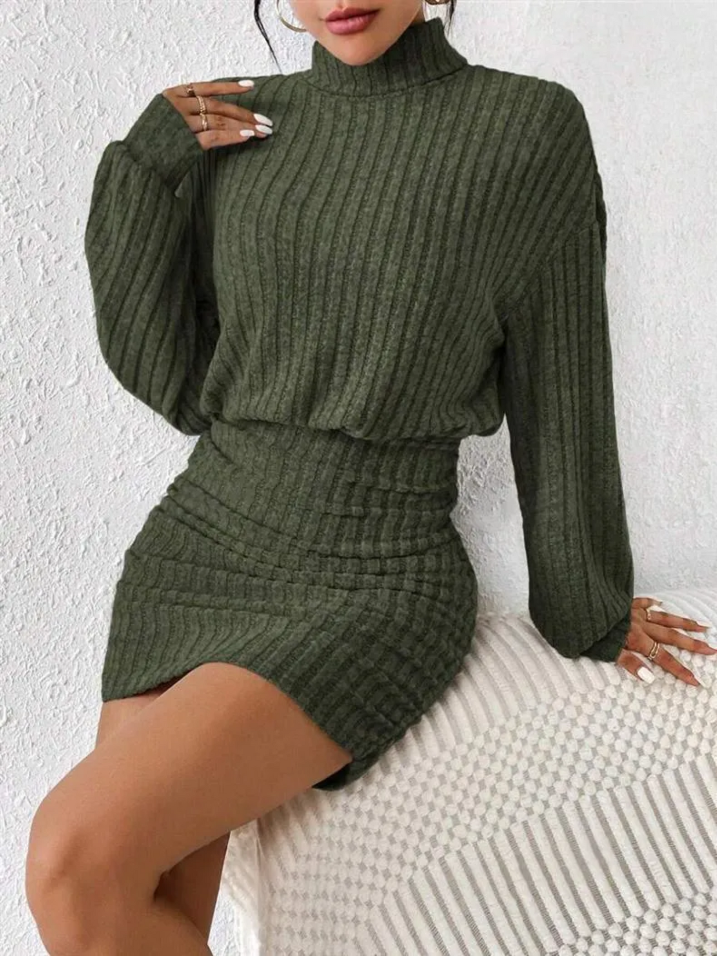 Amelia: vestido ajustado de tacto suave
