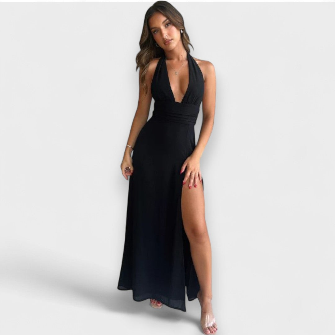 Selena | Vestido Fluido com Corte Sofisticado