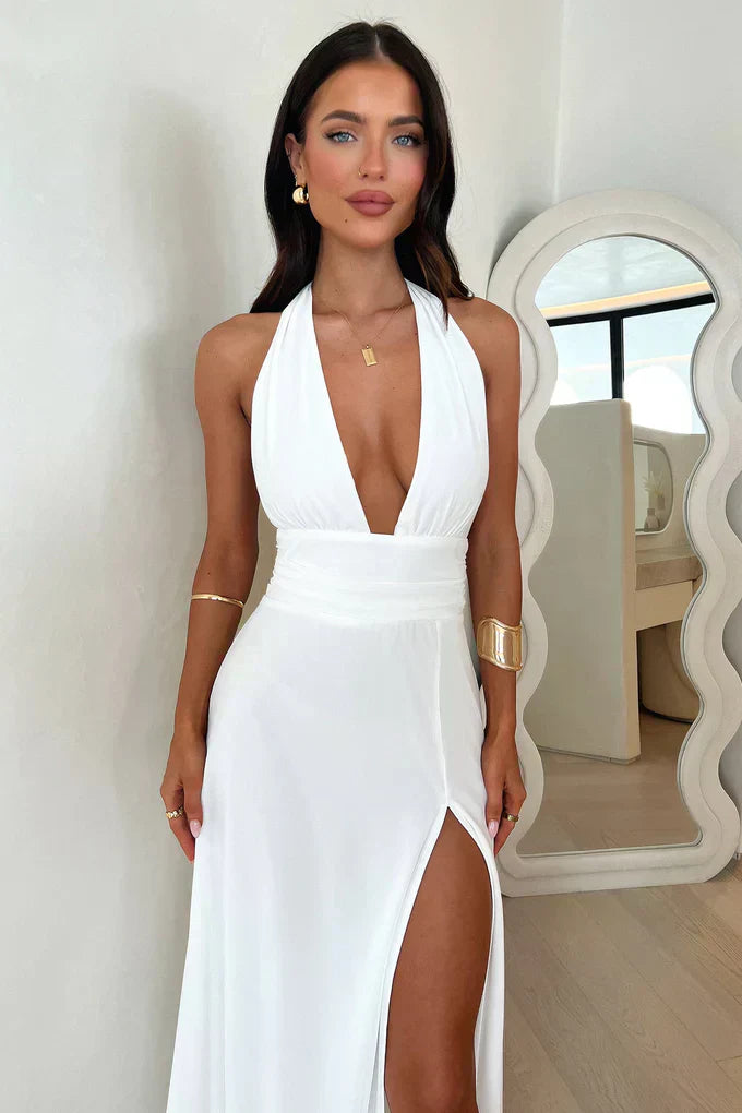 Selena | Vestido Fluido com Corte Sofisticado